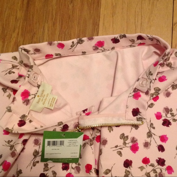 KATE SPADE NWT SKIRT GIRLS TOSSED ROSE CIRCLE sz4 - Picture 6 of 7
